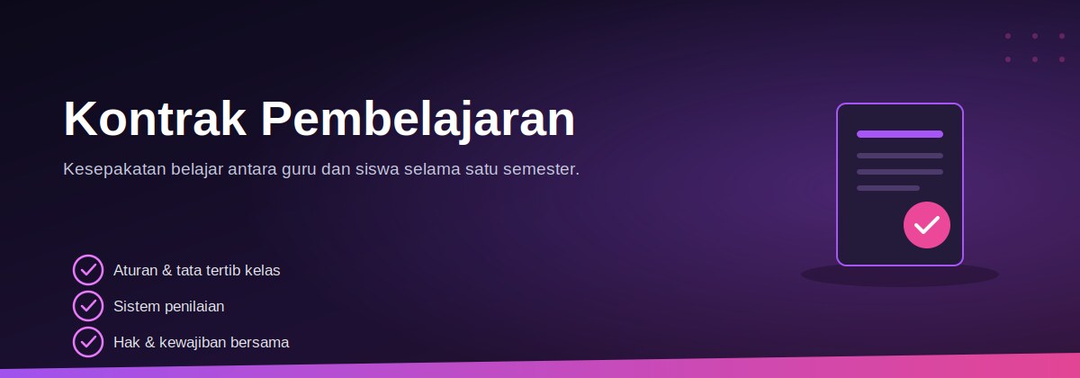 Kontrak Pembelajaran